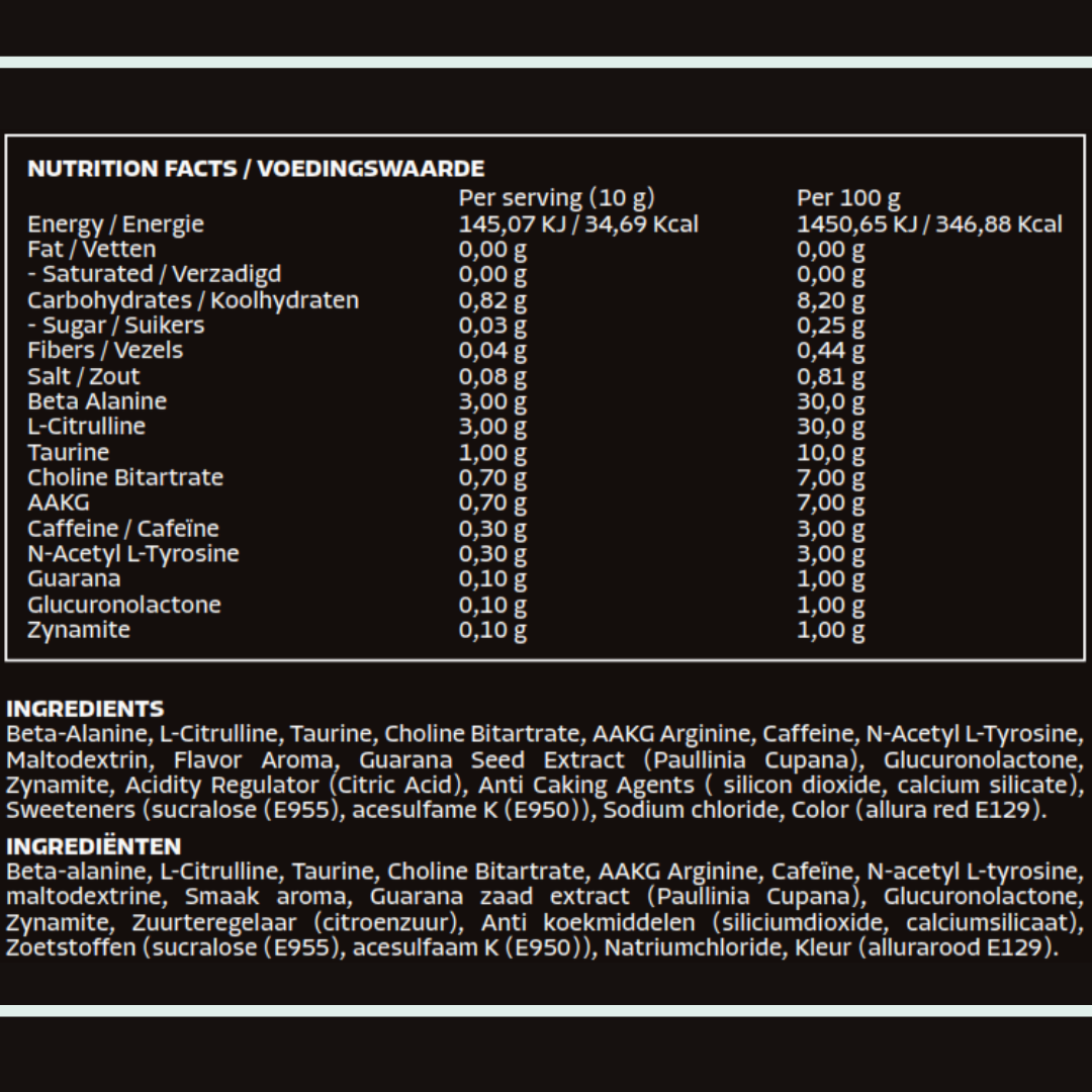 Emyr Nutrition pre workout Cherry - Emyr Nutrition