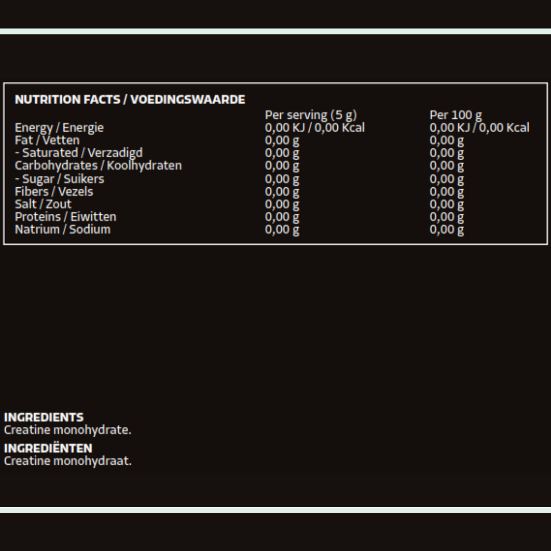 Emyr Nutrition creatine Monohydraat - Emyr Nutrition