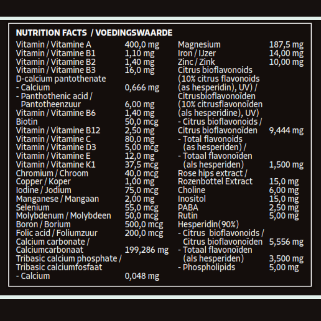 Emyr Nutrition dagelijkse Multivitamine en mineralen - Emyr Nutrition